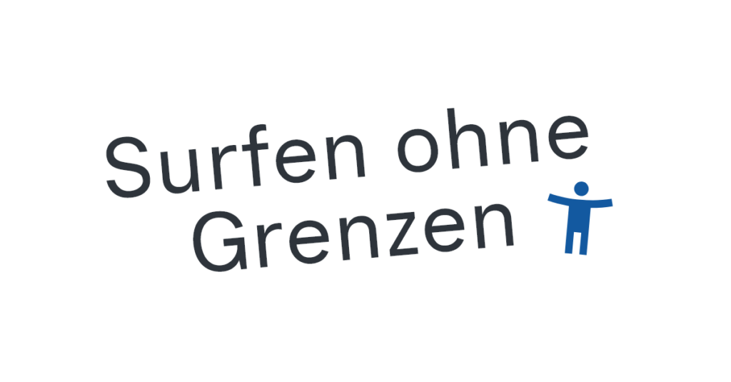 Schriftzug Surfen ohne Grenzen